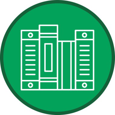 Dosya Hattı çoklu daire. Web Kullanımı için Vektör İllüstrasyonu