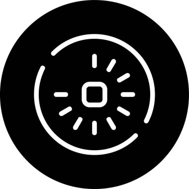 Hat ters çevrilmiş daire yükleniyor. Web Kullanımı için Vektör İllüstrasyonu