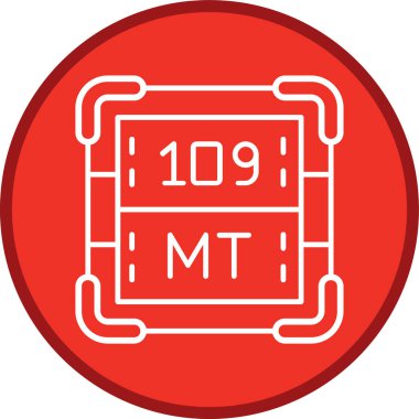 Meitnerium Line çok daireli. Web Kullanımı için Vektör İllüstrasyonu