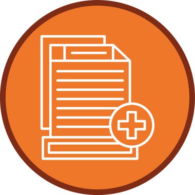 Dosya Satırı çoklu çember ekle. Web Kullanımı için Vektör İllüstrasyonu