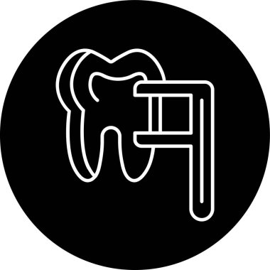 Floss Line inverted circle. Vector Illustration For Web Use