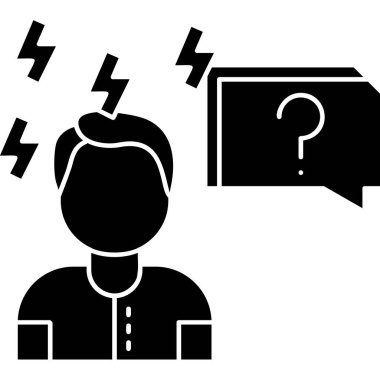 Confused. Vector Illustration For Web Use