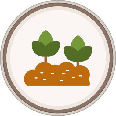 Plant Flat sticker. Vector Illustration For Web Use