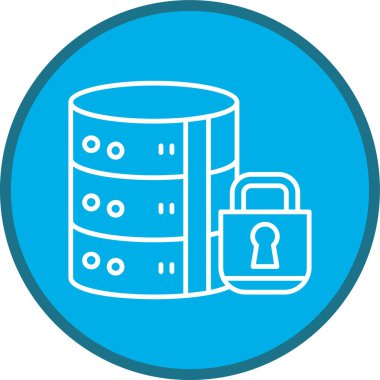 Sunucu Hattı çoklu daire. Web Kullanımı için Vektör İllüstrasyonu