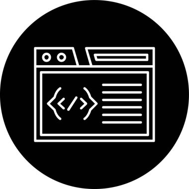 Tarayıcı Hattı ters çevrildi. Web Kullanımı için Vektör İllüstrasyonu