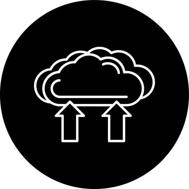 Hat ters çevrilmiş çemberi yükle. Web Kullanımı için Vektör İllüstrasyonu