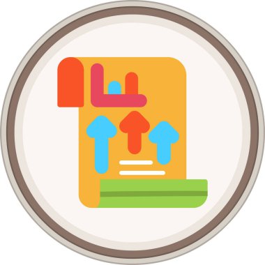 Sözleşmeli Düz çıkartma. Web Kullanımı için Vektör İllüstrasyonu