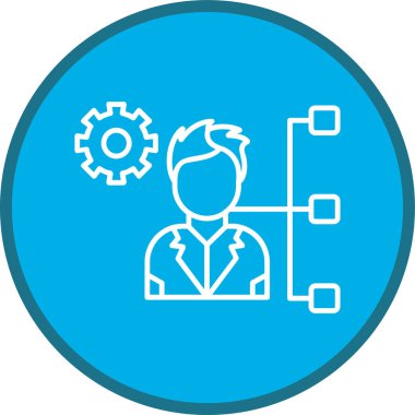 Yönetim Hattı çoklu daire. Web Kullanımı için Vektör İllüstrasyonu