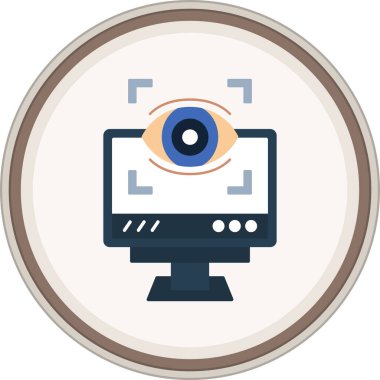 Göz düzlüğü çıkartması. Web Kullanımı için Vektör İllüstrasyonu