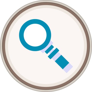 Daire etiketini arayın. Web Kullanımı için Vektör İllüstrasyonu