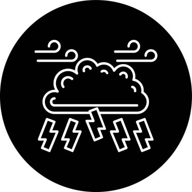 Storm Line ters döngü. Web Kullanımı için Vektör İllüstrasyonu