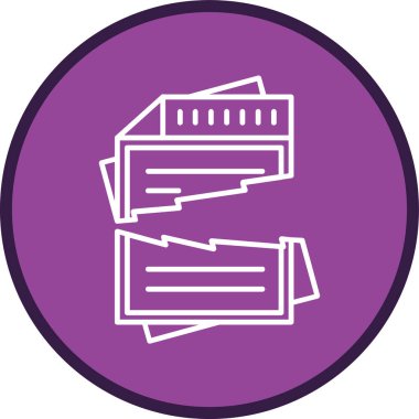 Ripped Line multi circle. Vector Illustration For Web Use