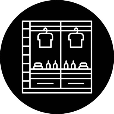 Dolap Hattının ters dönmüş halkası. Web Kullanımı için Vektör İllüstrasyonu