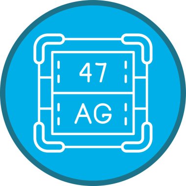 Gümüş Hat çoklu daire. Web Kullanımı için Vektör İllüstrasyonu