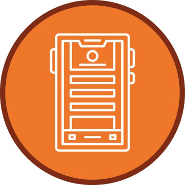 Smartphone Line multi circle. Vector Illustration For Web Use