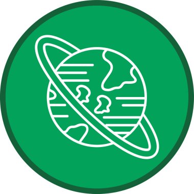 Gezegen Çizgisi çok daireli. Web Kullanımı için Vektör İllüstrasyonu