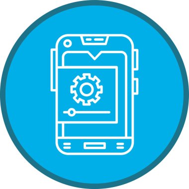 Settings Line multi circle. Vector Illustration For Web Use