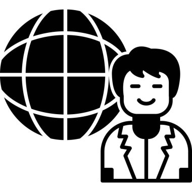 Küresel Web Kullanımı için Vektör İllüstrasyonu