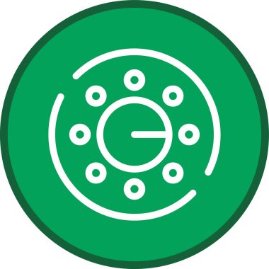 Dial High Line multi circle. Vector Illustration For Web Use