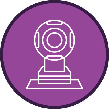 Webcam Line multi circle. Vector Illustration For Web Use