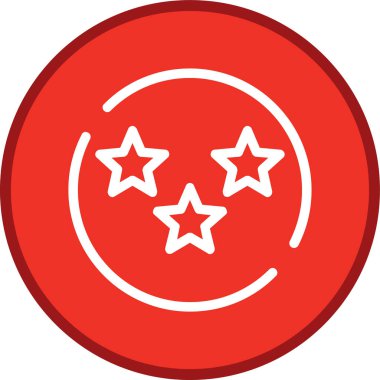 Yıldız Hattı çoklu dairesi. Web Kullanımı için Vektör İllüstrasyonu