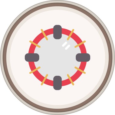 Çerçeve düz çıkartması. Web Kullanımı için Vektör İllüstrasyonu