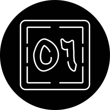 Sitta wa Khamsun Hattı ters çevrilmiş daire. Web Kullanımı için Vektör İllüstrasyonu