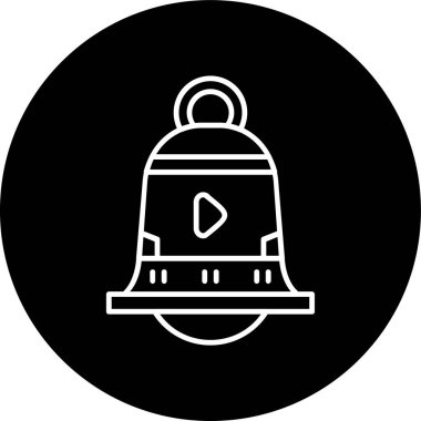 Bell Line ters dönmüş çember. Web Kullanımı için Vektör İllüstrasyonu