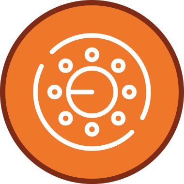 Düşük basamaklı çoklu daire tuşla. Web Kullanımı için Vektör İllüstrasyonu