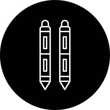 Tablet Kalem Hattı ters çevrilmiş. Web Kullanımı için Vektör İllüstrasyonu