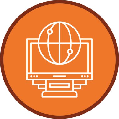 Browsing Line multi circle. Vector Illustration For Web Use