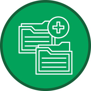 Folder Line multi circle. Vector Illustration For Web Use