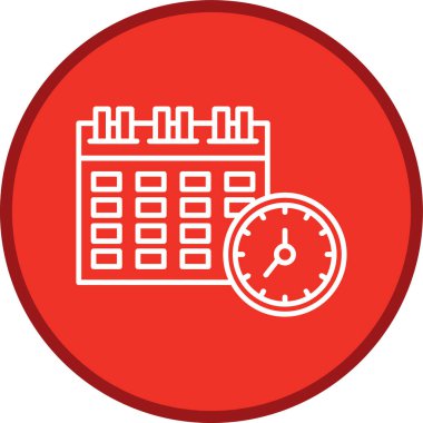 Randevu hattı çoklu daire. Web Kullanımı için Vektör İllüstrasyonu