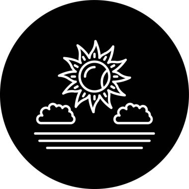 Ters çevrilmiş Sky Line 'ı temizle. Web Kullanımı için Vektör İllüstrasyonu