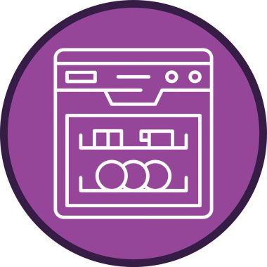 Bulaşıkçı Hattı çoklu daire. Web Kullanımı için Vektör İllüstrasyonu