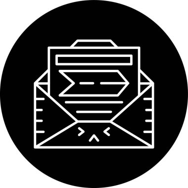 Promotional Line inverted circle. Vector Illustration For Web Use