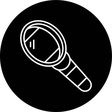 Mirror Line inverted circle. Vector Illustration For Web Use