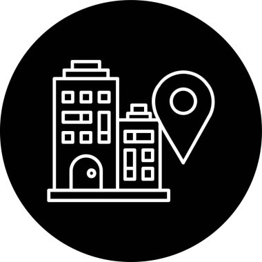 Yer çizgisi ters çevrilmiş daire. Web Kullanımı için Vektör İllüstrasyonu