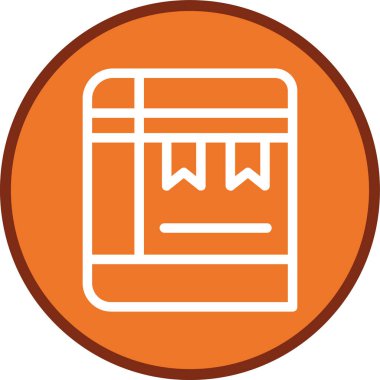 Kitap Hattı çoklu daire. Web Kullanımı için Vektör İllüstrasyonu