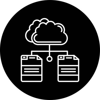 Dosya Satırı ters çevrilmiş çember. Web Kullanımı için Vektör İllüstrasyonu