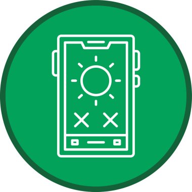 Akıllı telefon hattı çoklu daire. Web Kullanımı için Vektör İllüstrasyonu