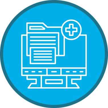 Tıbbi Kayıt Hattı çoklu daire. Web Kullanımı için Vektör İllüstrasyonu