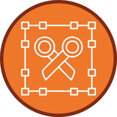 Çoklu halkayı kes. Web Kullanımı için Vektör İllüstrasyonu