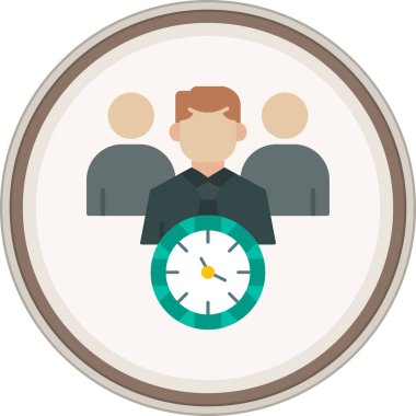 Takım Yönetimi Flat etiketi. Web Kullanımı için Vektör İllüstrasyonu