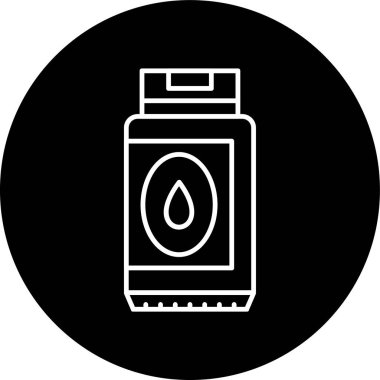 Şampuan Hattı ters dönmüş. Web Kullanımı için Vektör İllüstrasyonu