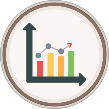İstatistik etiketi. Web Kullanımı için Vektör İllüstrasyonu