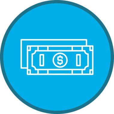 Maaş Hattı çoklu daire. Web Kullanımı için Vektör İllüstrasyonu