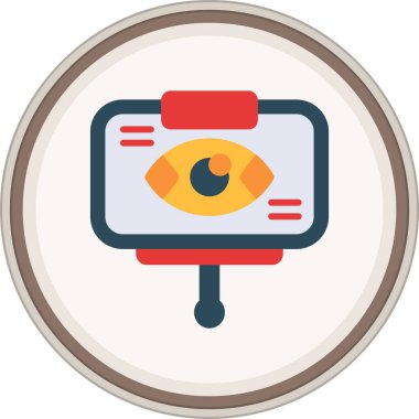 Sunum Flat etiketi. Web Kullanımı için Vektör İllüstrasyonu