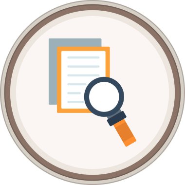 Dava Çalışması Flat etiketi. Web Kullanımı için Vektör İllüstrasyonu