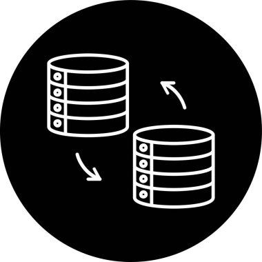 Veri Takas Hattı ters çevrildi. Web Kullanımı için Vektör İllüstrasyonu